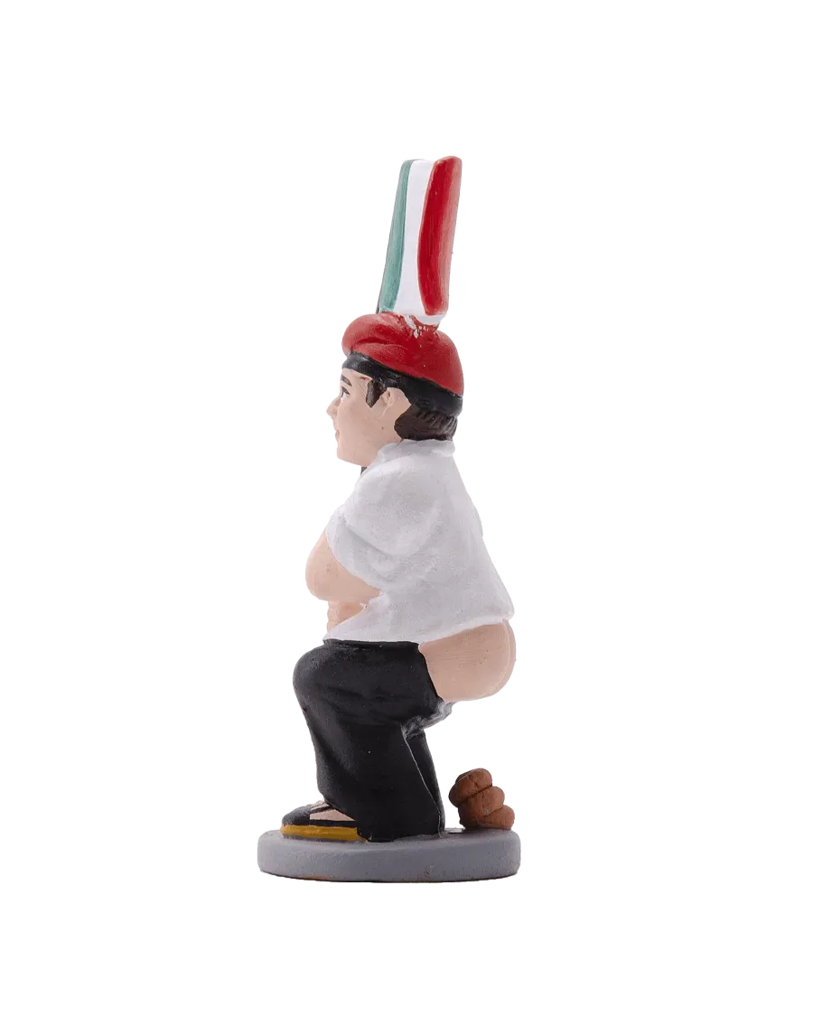 Figura de Caganer Bandera Italiana de Alta Calidad - Compra Ahora