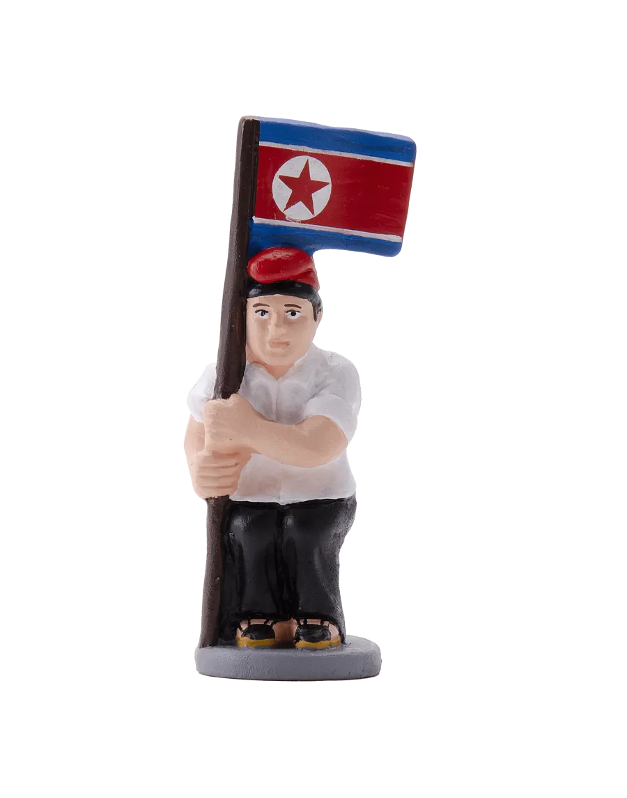 Figura de Caganer Bandera Corea del Nord d'Alta Qualitat - Compra Ara