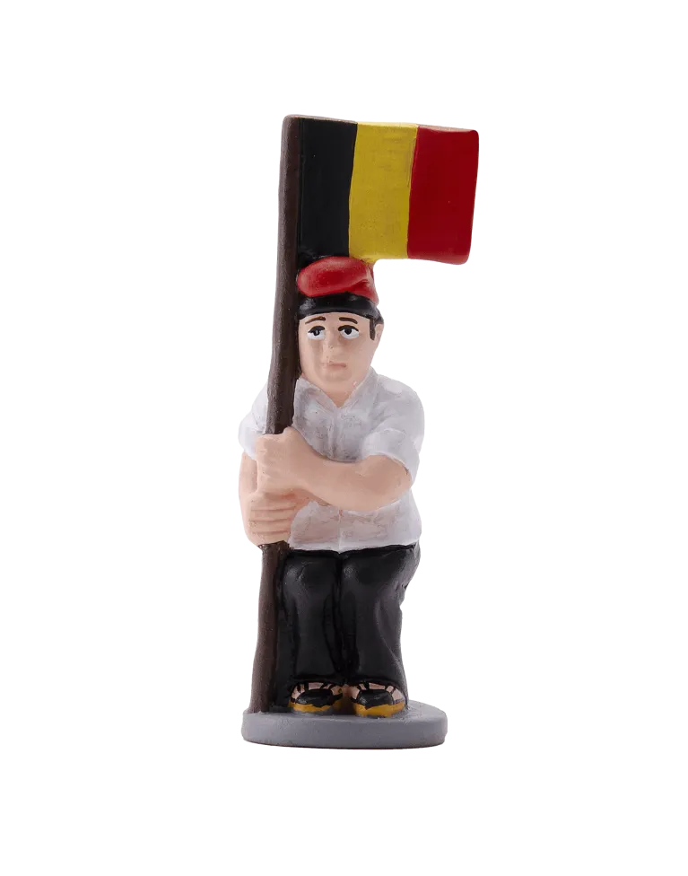 Figura de Caganer Bandera Bélgica de Alta Calidad - Compra Ahora