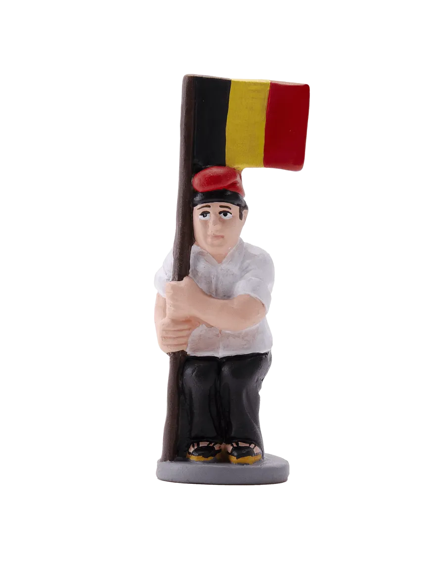 Figura de Caganer Bandera Bélgica de Alta Calidad - Compra Ahora