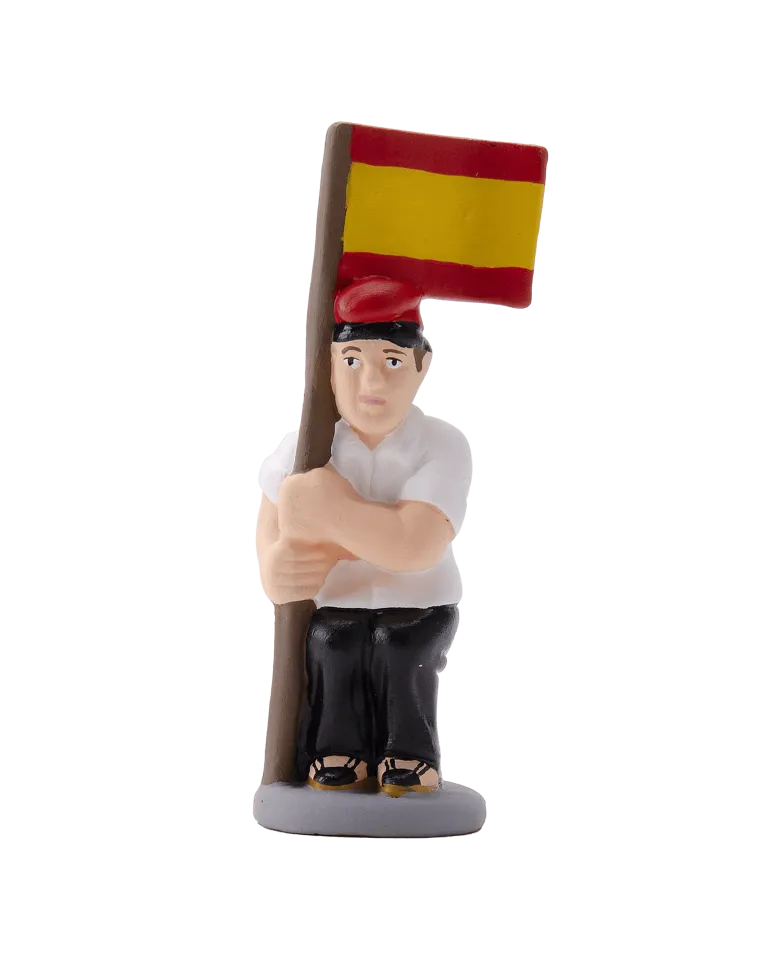 Figura de Caganer Bandera Española de Alta Calidad - Compra Ahora