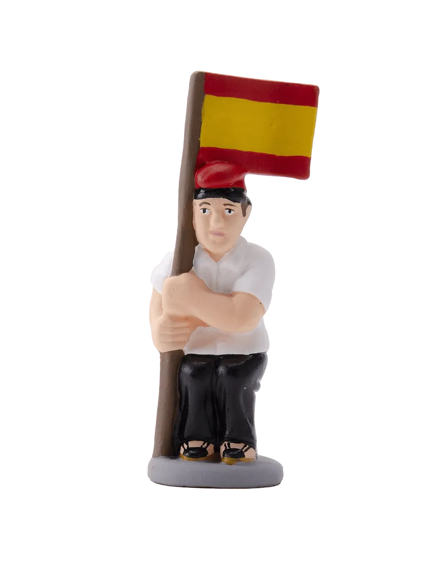 Figura de Caganer Bandera Española de Alta Calidad - Compra Ahora