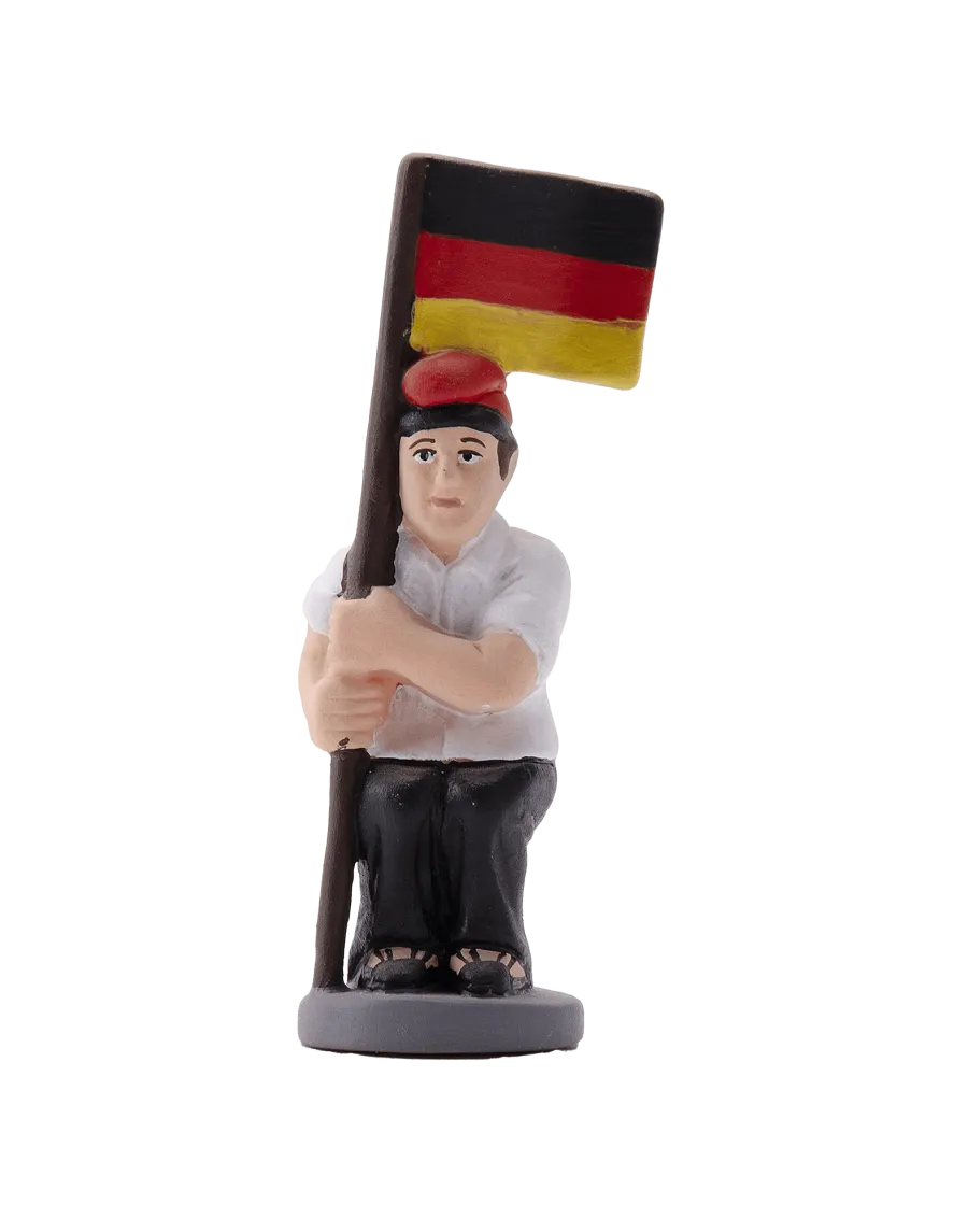 Figura de Caganer Bandera Alemana de Alta Calidad - Compra Ahora