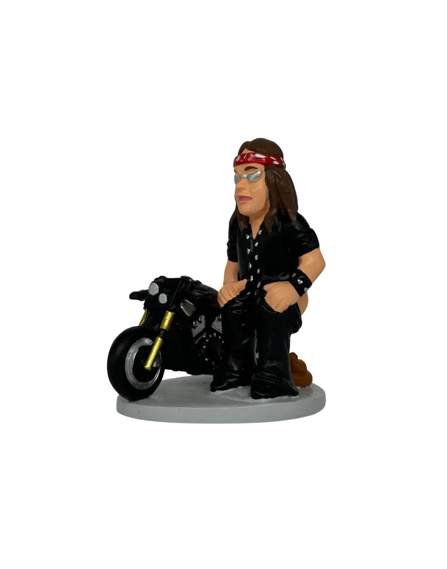 Caganer motorista custom. ¡Compra el tuyo ahora!