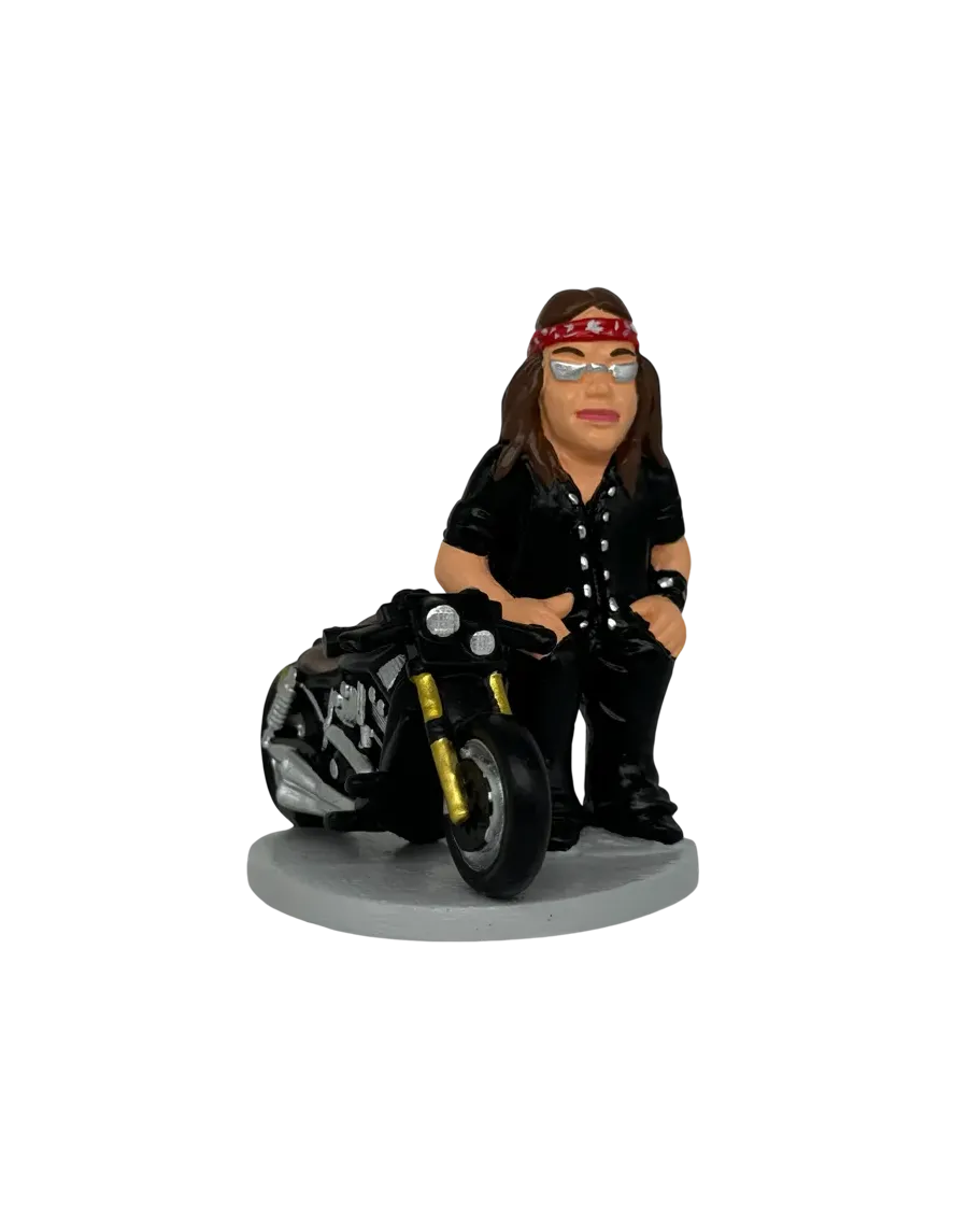 Caganer motorista custom. ¡Compra el tuyo ahora!