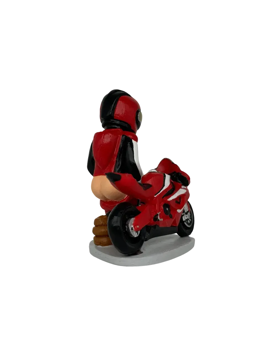 Caganer motorista de carretera. ¡Compra el tuyo ahora!