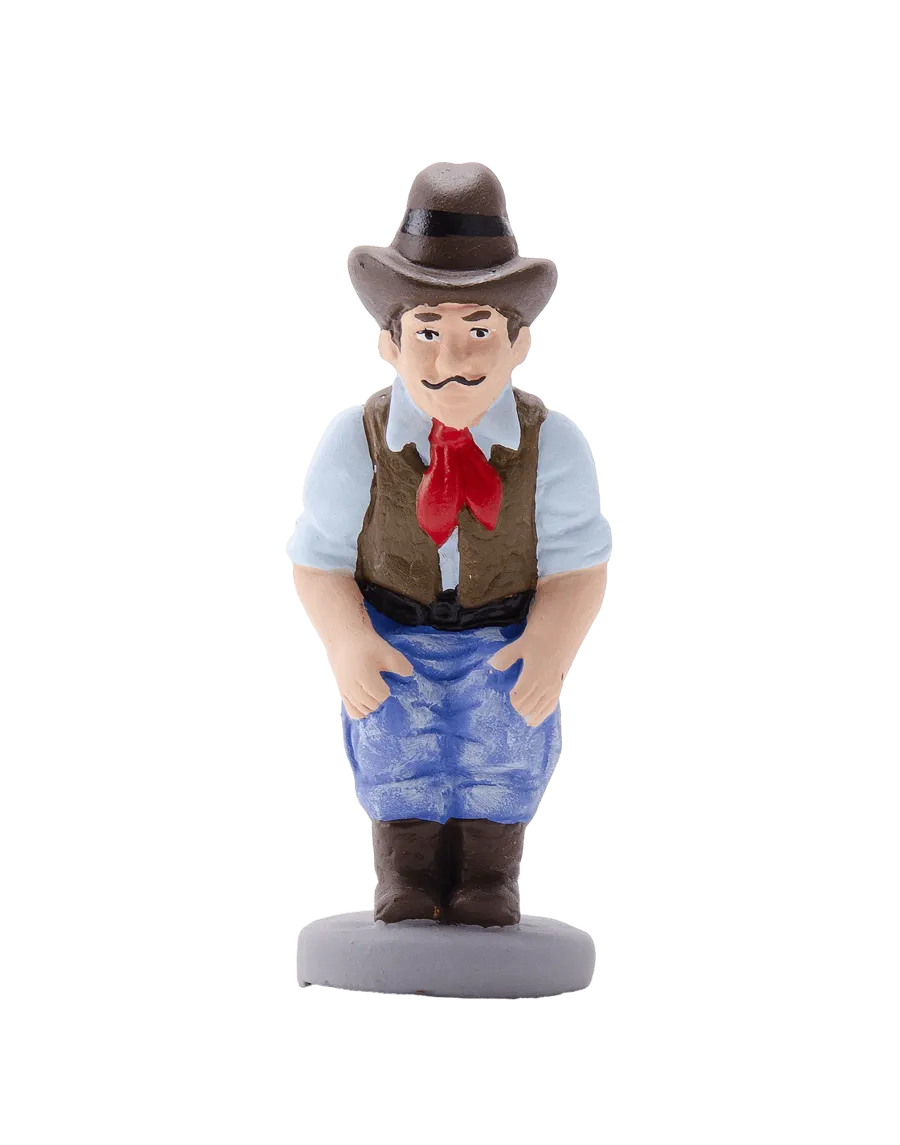 Figura de Caganer Country Noi d'Alta Qualitat - Compra Ara