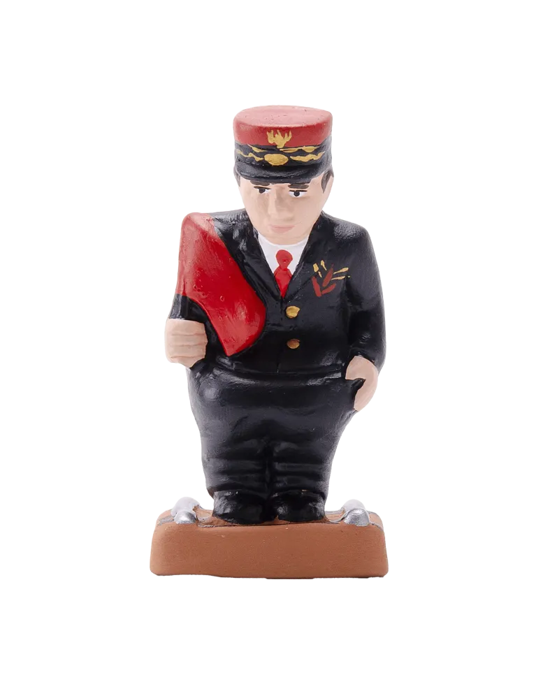 Figurine de Caganer Chef de Gare de Haute Qualité - Achetez Maintenant