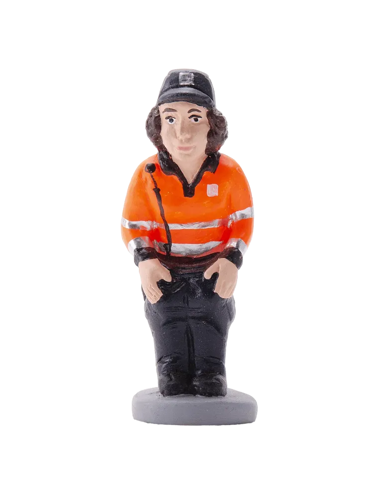 Figurine de Caganer Agent Civique de Haute Qualité. Achetez Maintenant