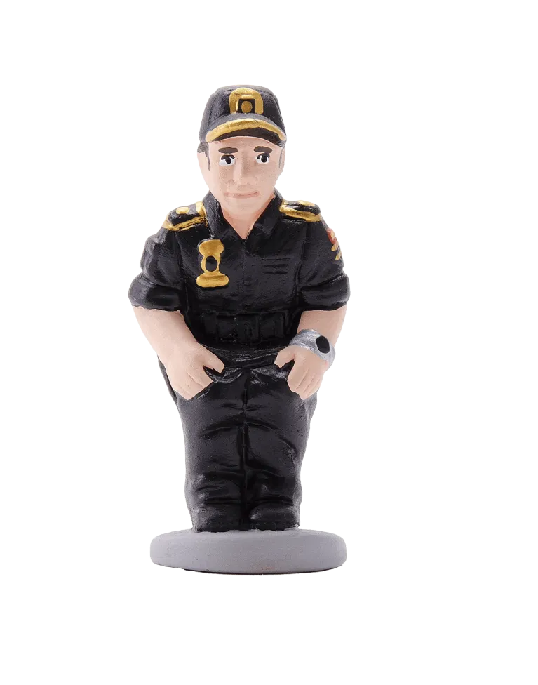 High-Quality National Police Caganer Figure - Buy Now