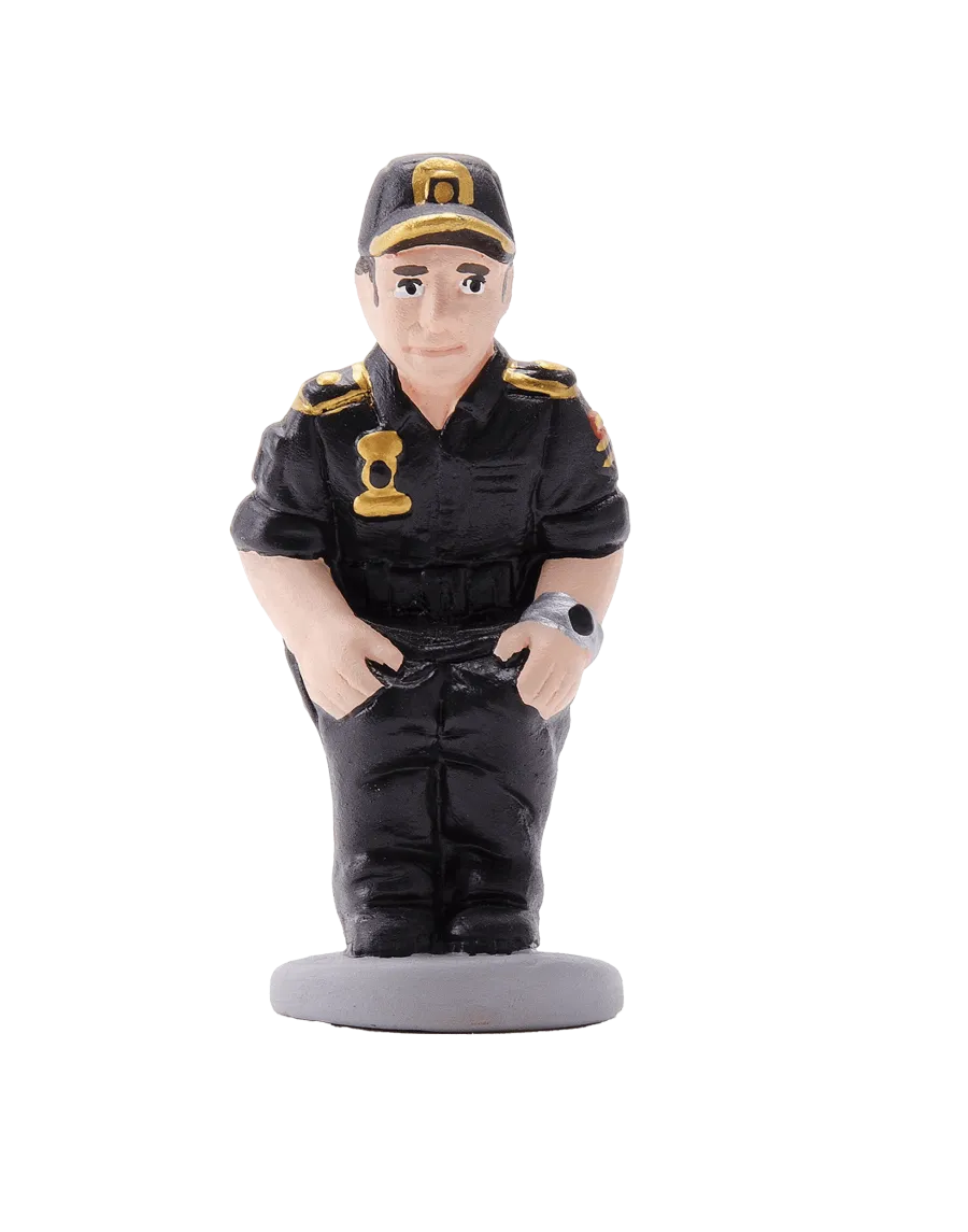 Figurine de Caganer Police Nationale de Haute Qualité - Achetez Maintenant