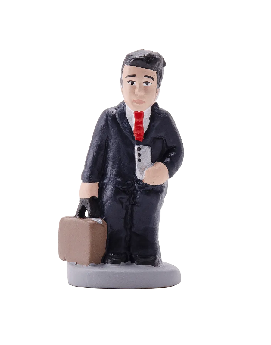 High-Quality Businessman Caganer Figure - Buy Now