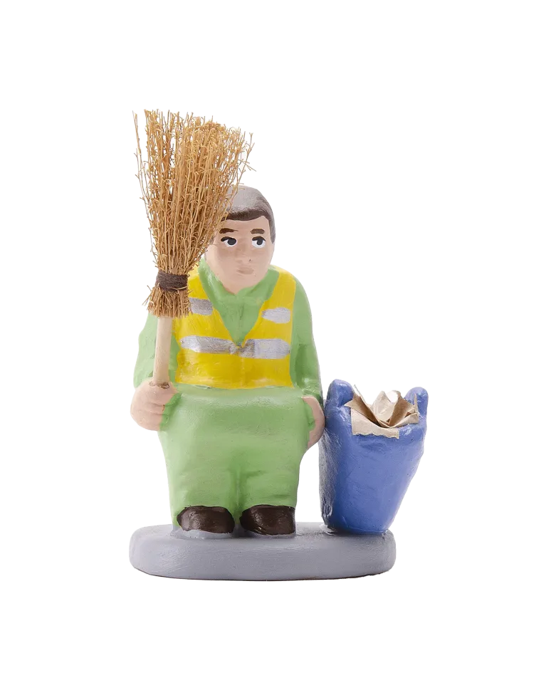 Figurine de Caganer Éboueur de Haute Qualité - Achetez Maintenant