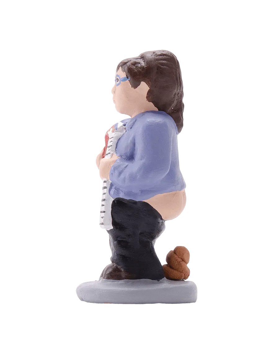 Figurine de Caganer Enseignante de Haute Qualité - Achetez Maintenant