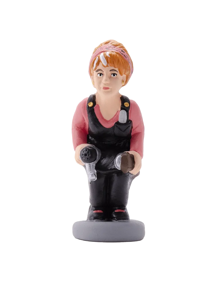 High-Quality Hairdresser Caganer Figure - Buy Now