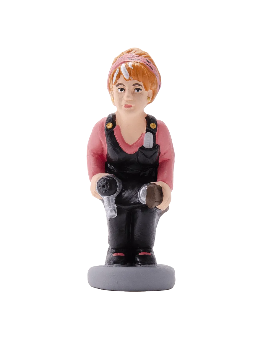 High-Quality Hairdresser Caganer Figure - Buy Now