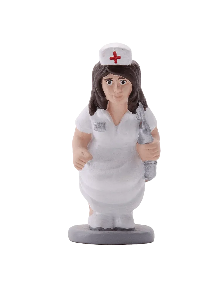 Caganer Infirmière Sans Coiffe de Haute Qualité - Achetez Maintenant