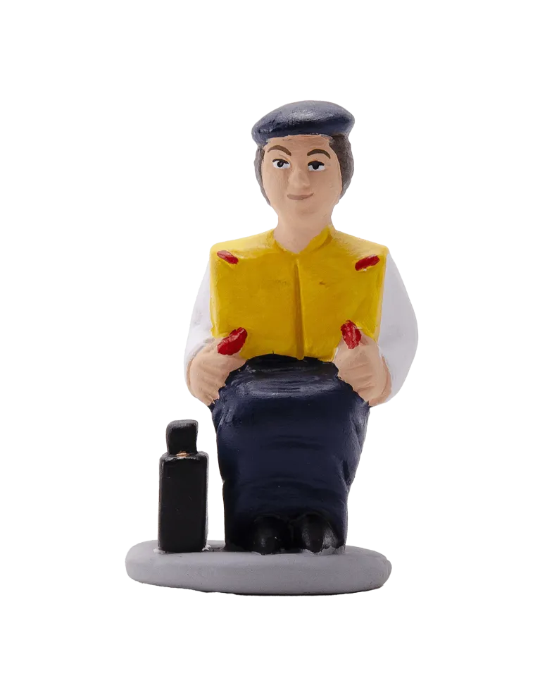 Figura de Caganer Azafata de Alta Calidad - Compra Ahora