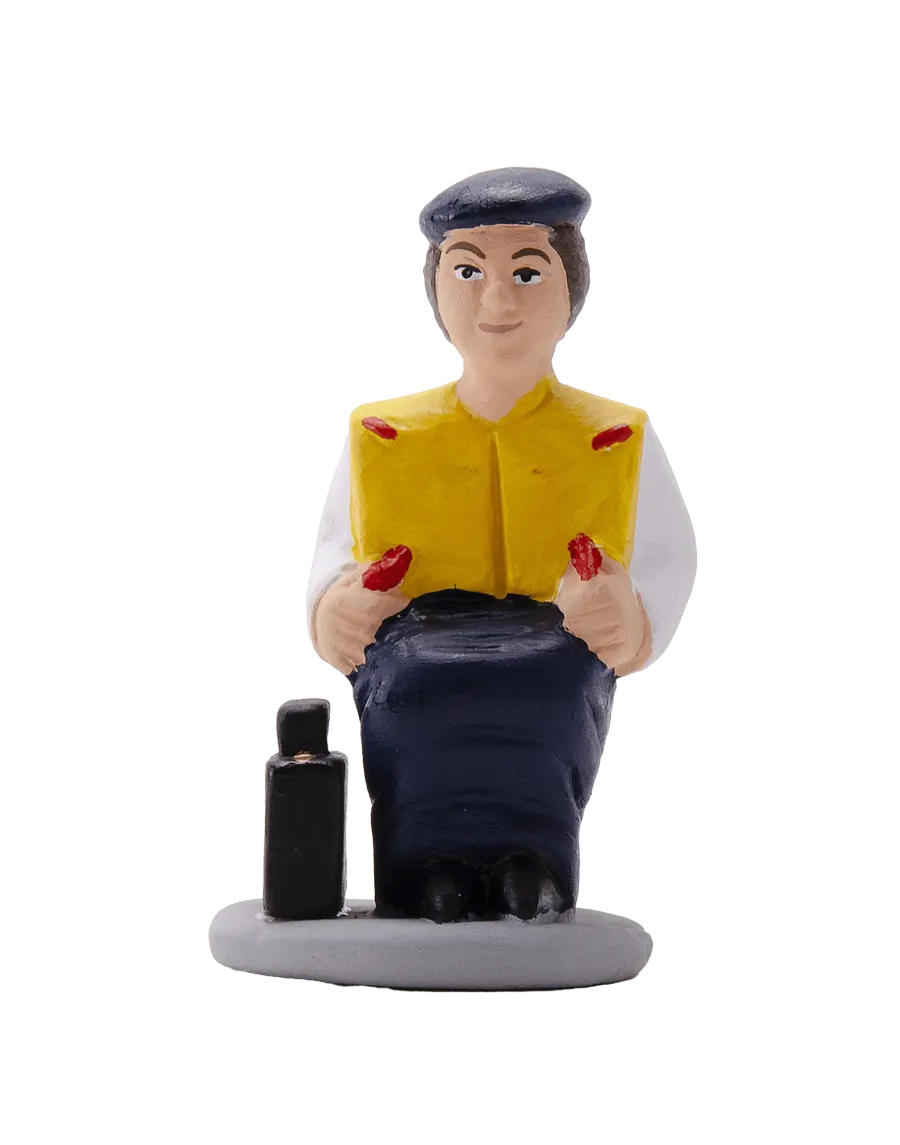 High-Quality Flight Attendant Caganer Figure - Buy Now