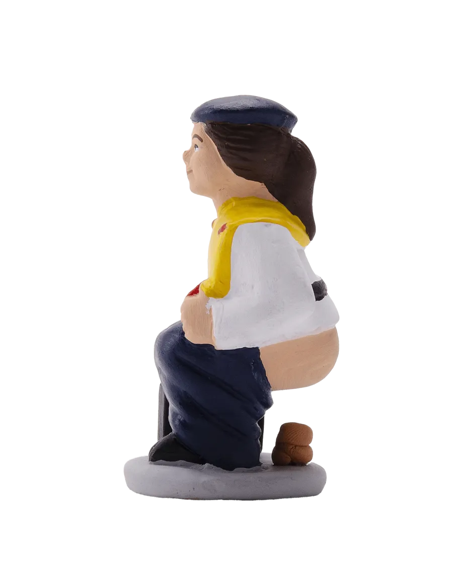 High-Quality Flight Attendant Caganer Figure - Buy Now