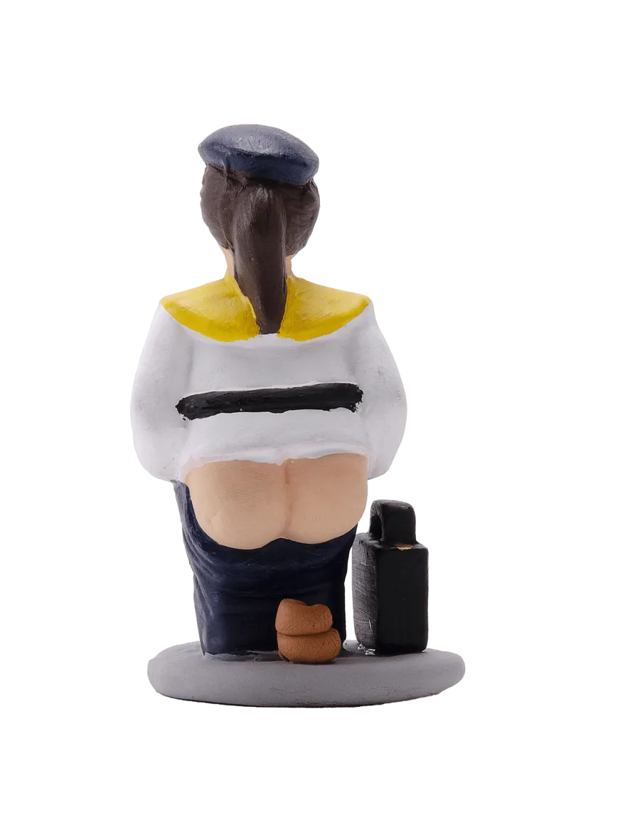 High-Quality Flight Attendant Caganer Figure - Buy Now