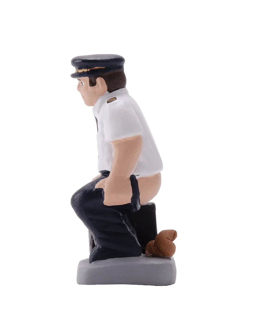 Caganer Copilot of airplane