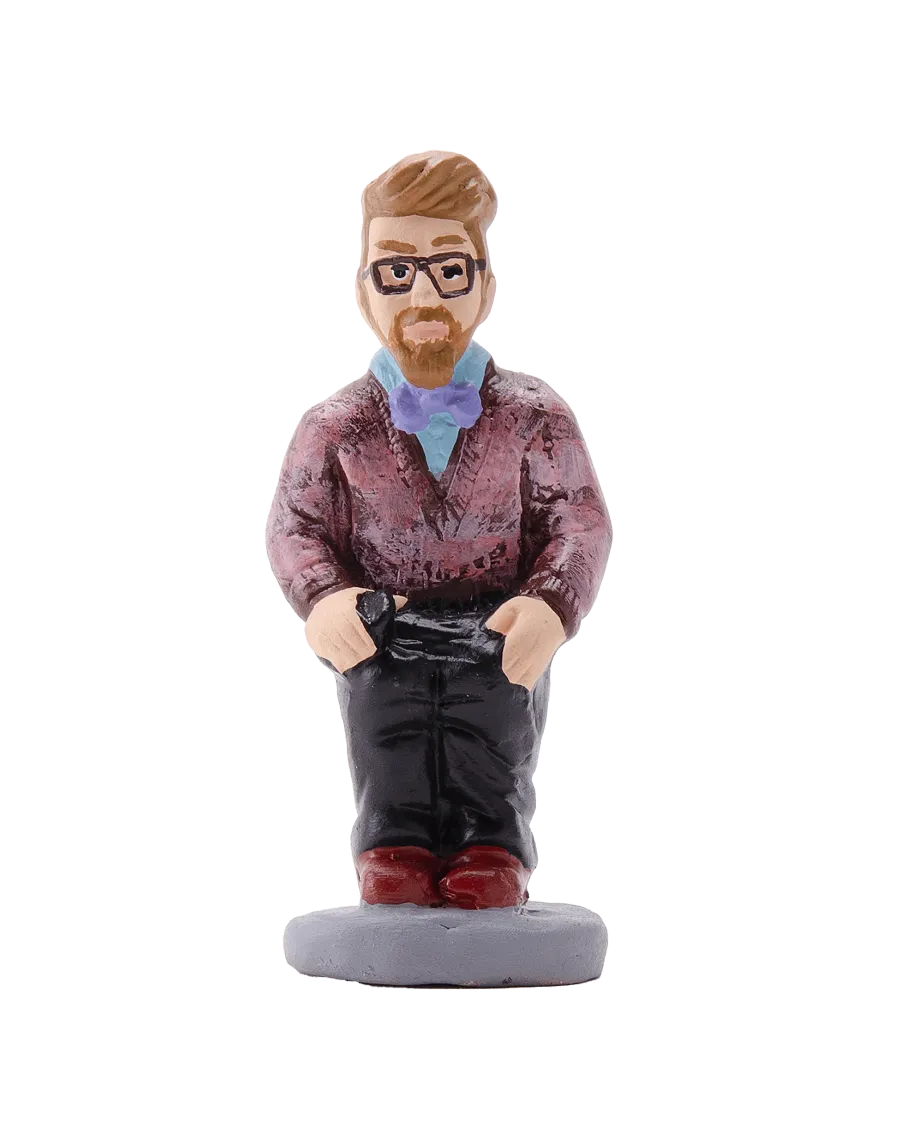 Figura de Caganer Hipster d'Alta Qualitat - Compra Ara