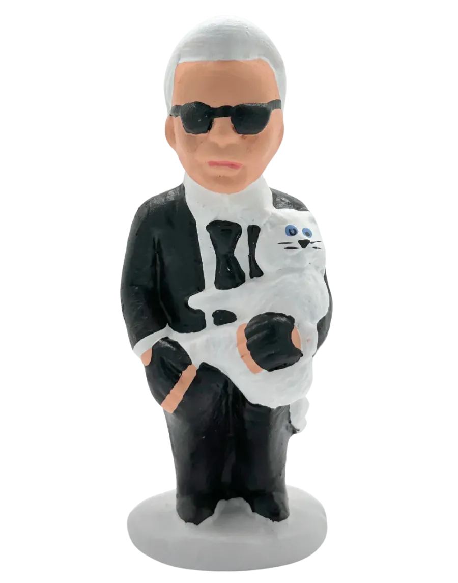 Karl Lagerfeld. Iconic silhouette with style