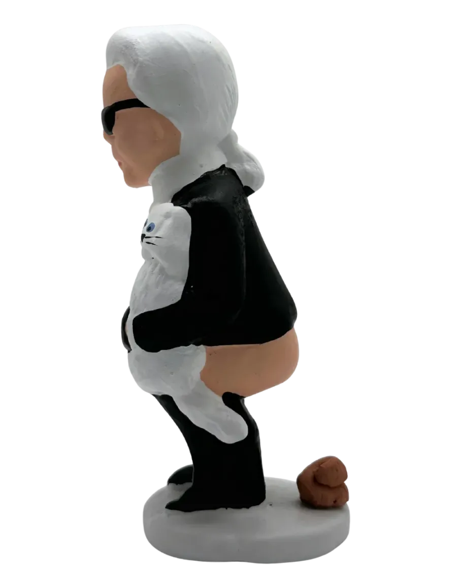 Karl Lagerfeld. Iconic silhouette with style