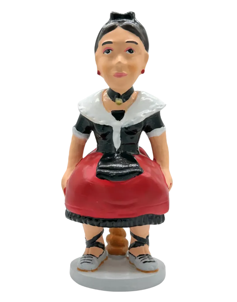 Traditionelle Caganera 45 cm. Hauptrolle mit Stil