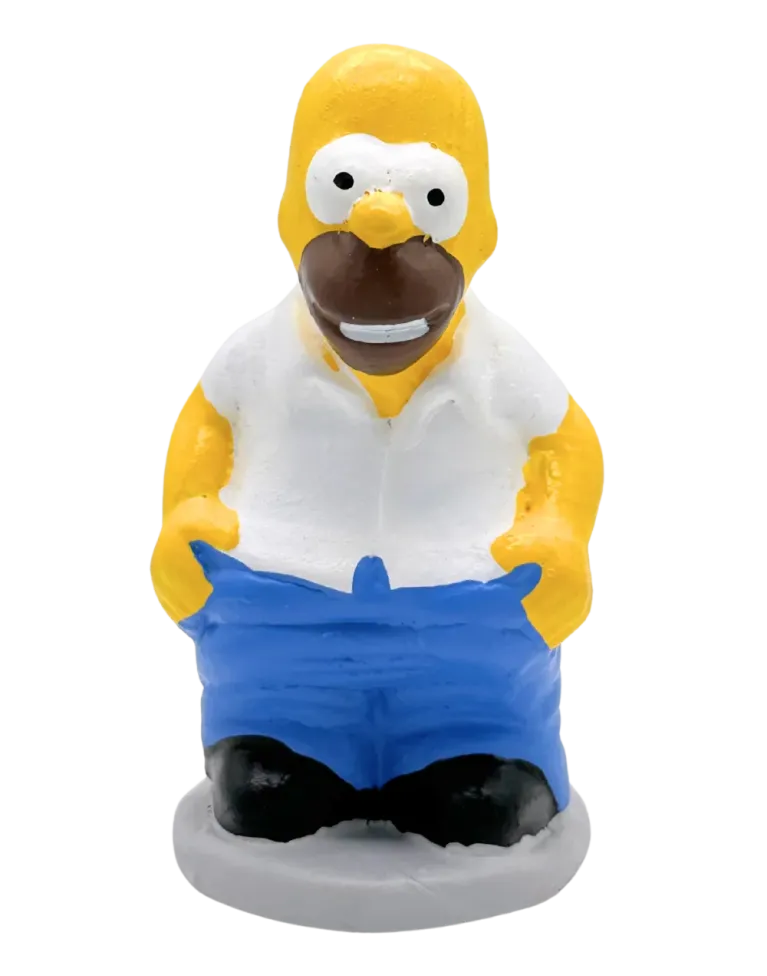 High-Quality Homer Simpson Caganer Figure - Buy Now