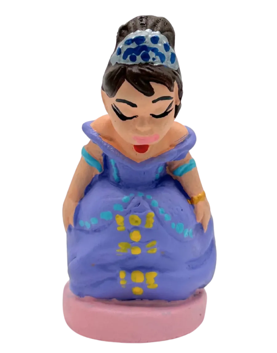 High-Quality Dark-Skinned Princess Caganer Figure - Buy Now
