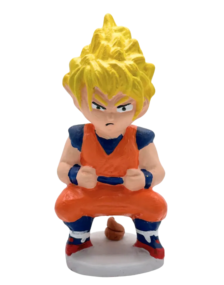 Figurine Caganer Son Goku Évolution de Haute Qualité - Achetez Maintenant