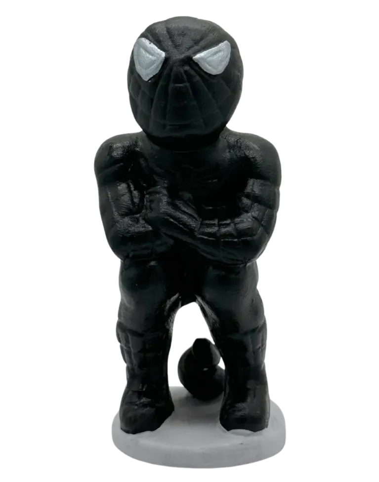 Figurine Caganer Spiderman Noir de Haute Qualité - Achetez Maintenant