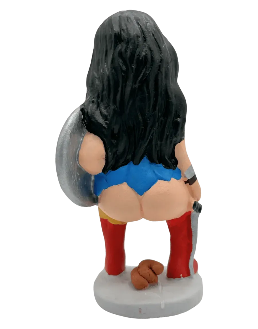 High-Quality Caganer Figure of Wonder Woman - Buy Now