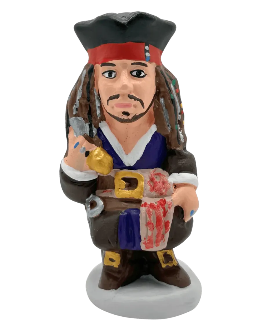 High-Quality Jack Sparrow Caganer Figure - Buy Now