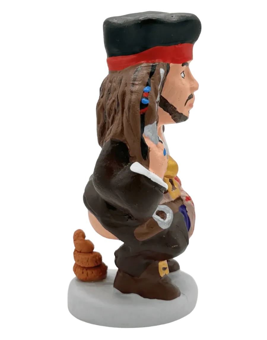 High-Quality Jack Sparrow Caganer Figure - Buy Now