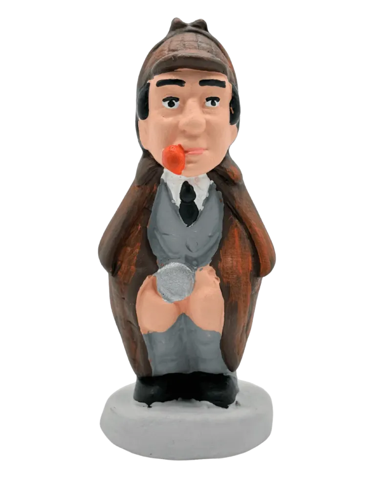 High-Quality Sherlock Holmes Caganer Figure - Buy Now