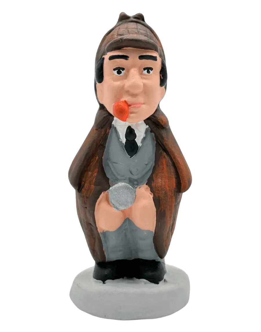 High-Quality Sherlock Holmes Caganer Figure - Buy Now