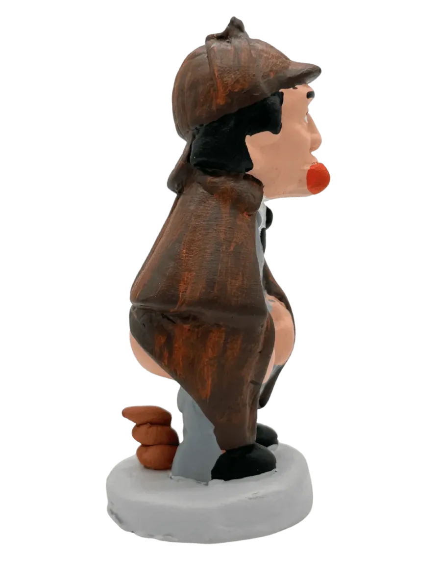 High-Quality Sherlock Holmes Caganer Figure - Buy Now