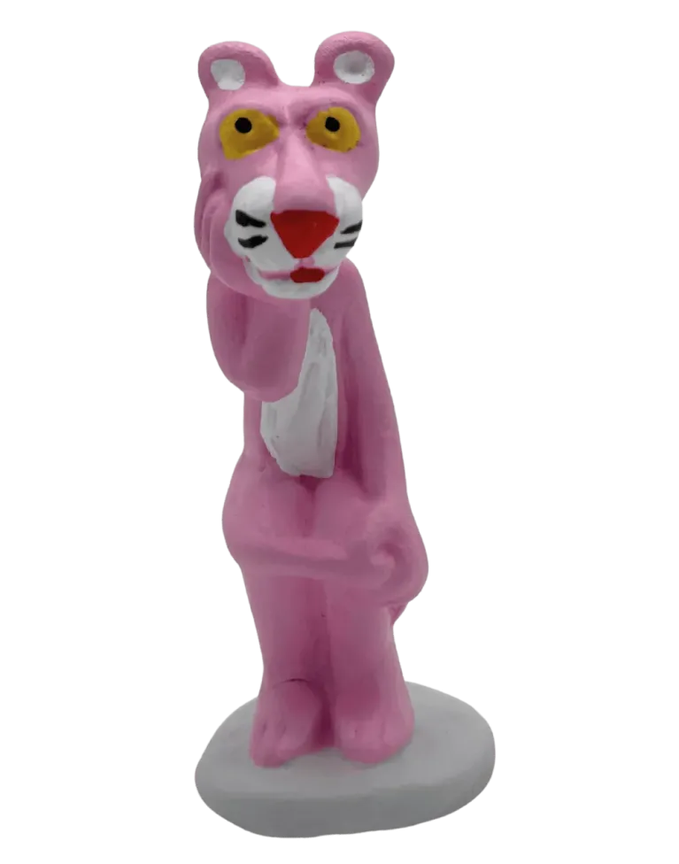 High-Quality Pink Panther Caganer Figure - Buy Now