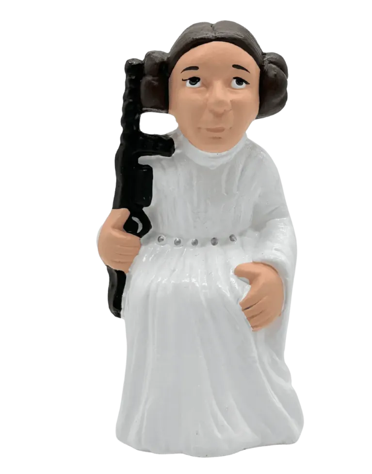 High-Quality Princess Leia Caganer Figure - Buy Now