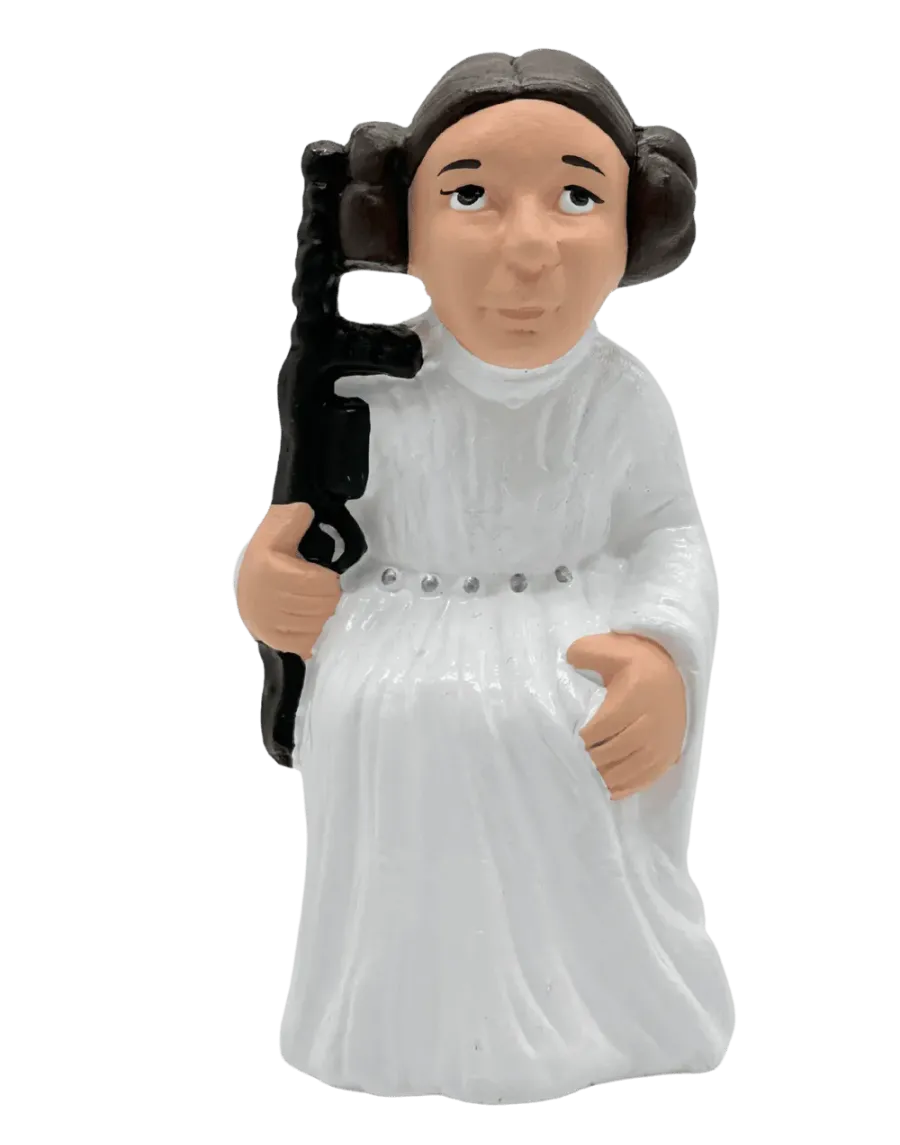 High-Quality Princess Leia Caganer Figure - Buy Now