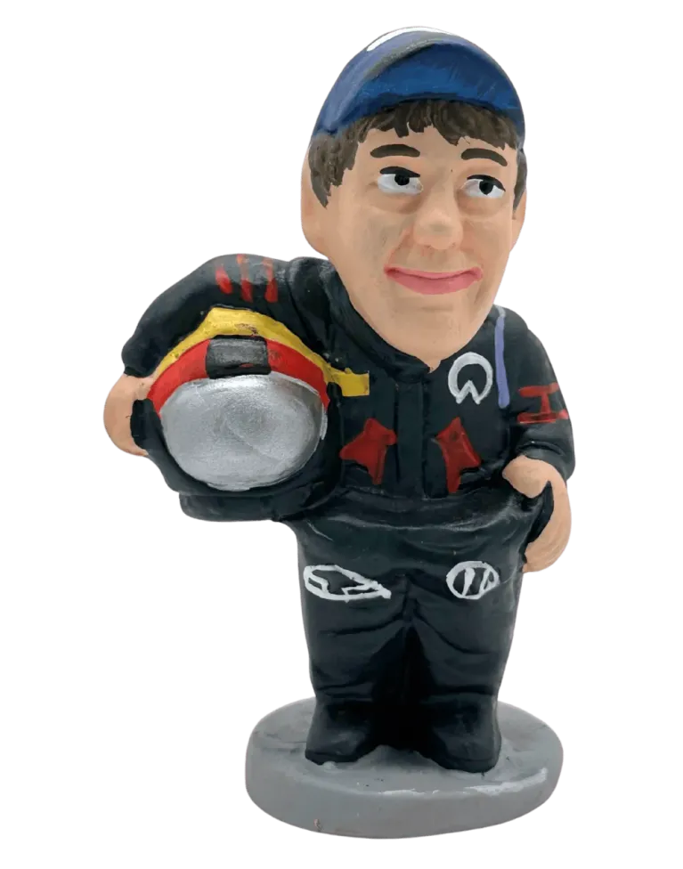 High-Quality Caganer Vettel Figure - Buy Now