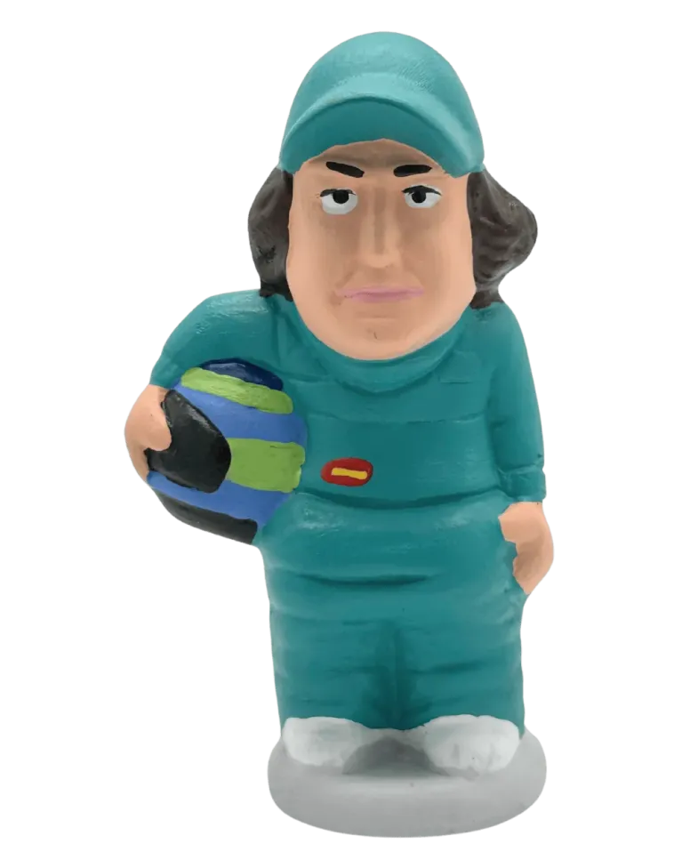 High-Quality Fernando Alonso Caganer Figure - Buy Now