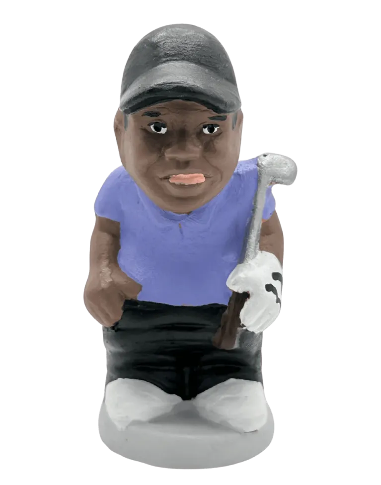 High-Quality Tiger Woods Caganer Figure - Buy Now