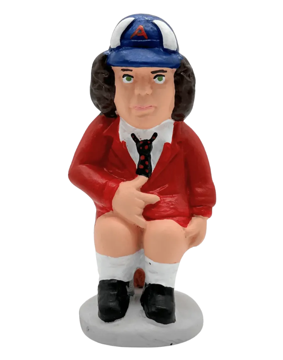 Figurine de Caganer Angus Young ACDC de Haute Qualité - Achetez