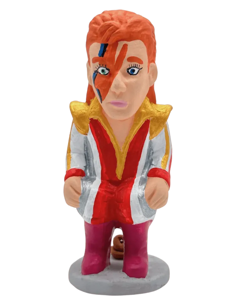 High-Quality Caganer Figure of David Bowie - Buy Now