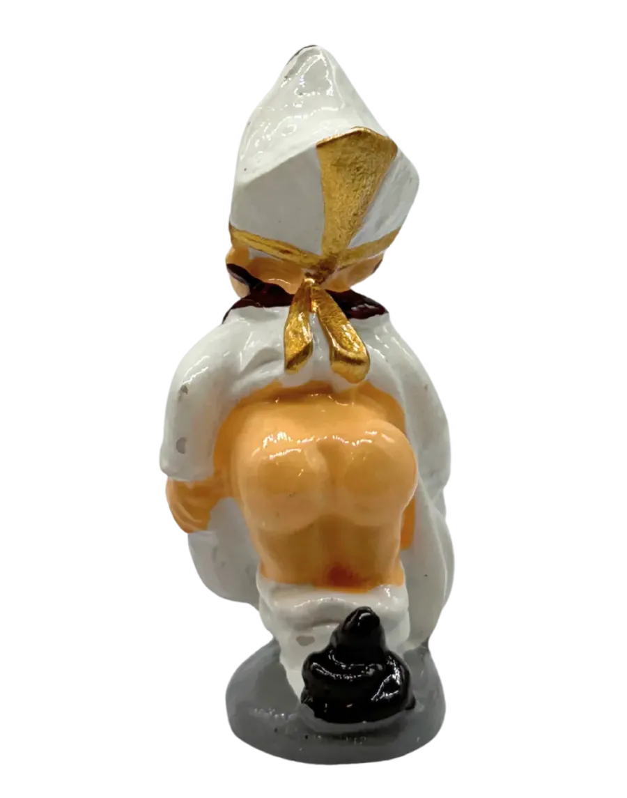 Figurine de Caganer Pape en Résine de Haute Qualité - Achetez Maintenant