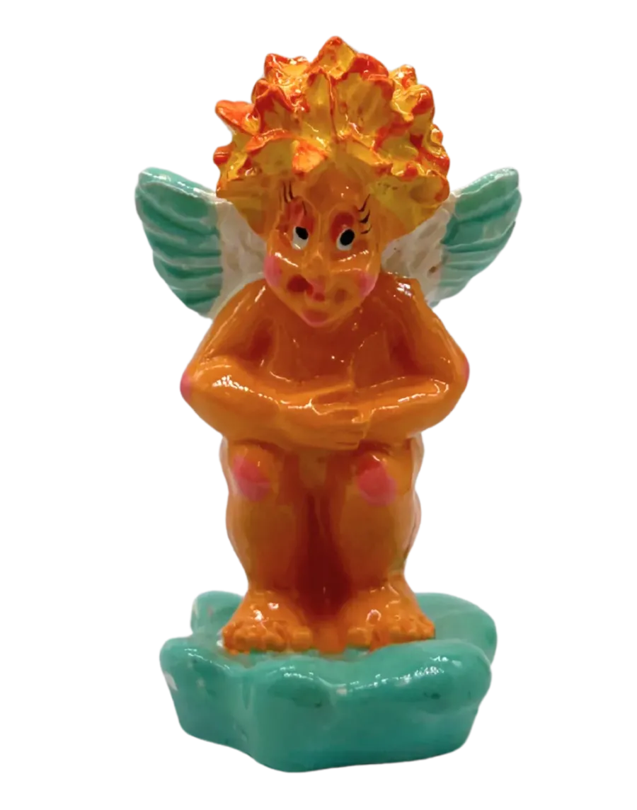 High-Quality Angel Resin Caganer Figure - Buy Now